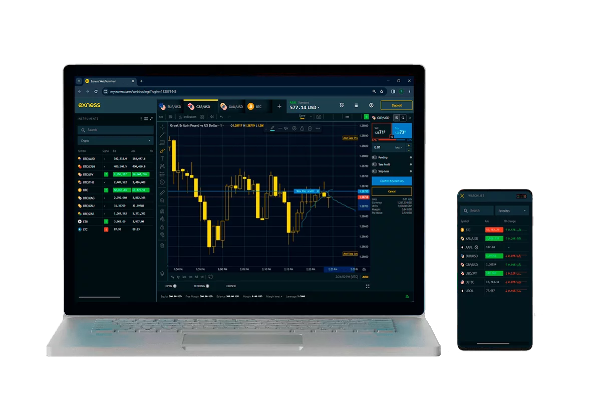 exness 註册在移动端与电脑平台