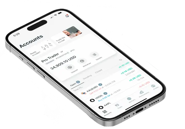 Exness 社群复制交易在移动应用程式上
